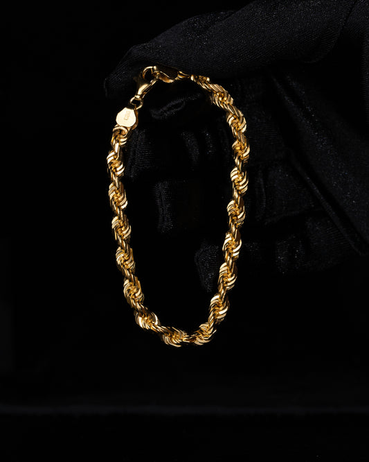 Diamond Cut Cordell Armband 6mm - 925 silver