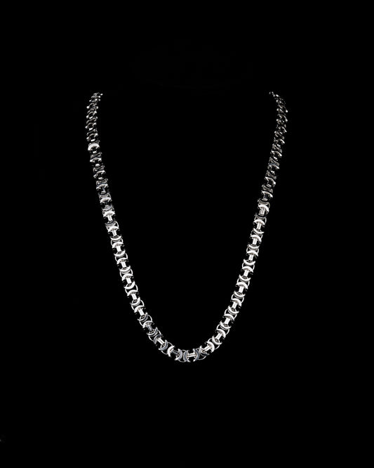 Flat Byzantine Halsband 4mm - 925 Silver - Kejsar