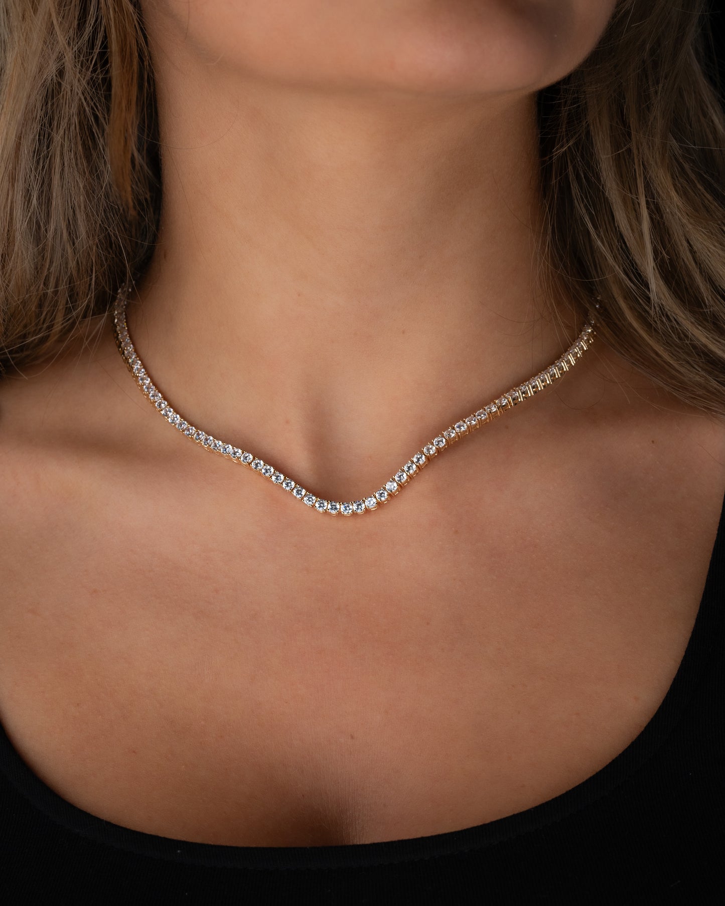 Tennis-Halskette 3 mm Damen