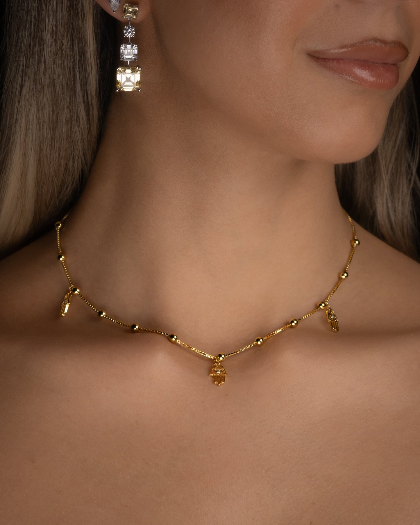 Triple Hand Necklace - Kejsar