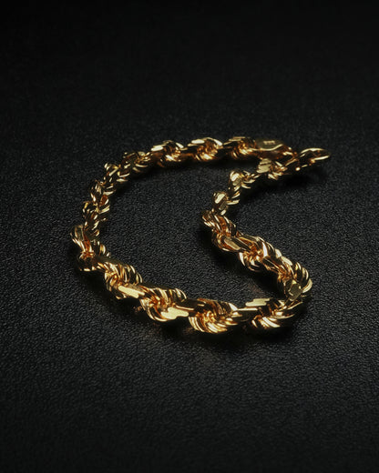 Diamond Cut Cordell Armband 6mm - 925 silver