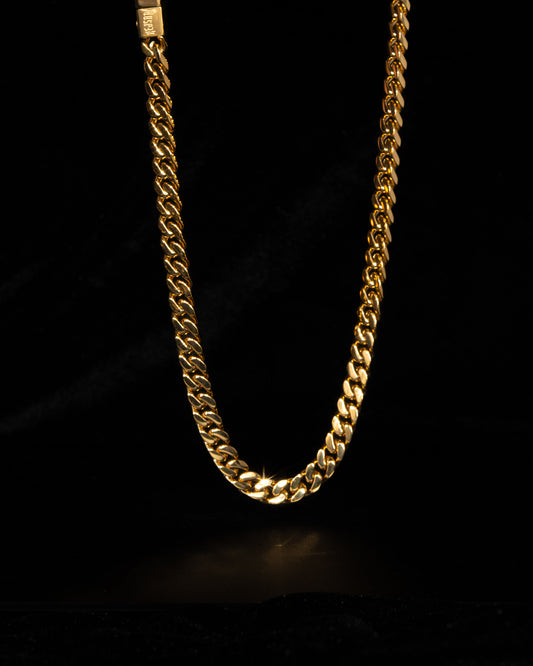 ‍Cuban Link Halsband 6mm HERR (100% off)