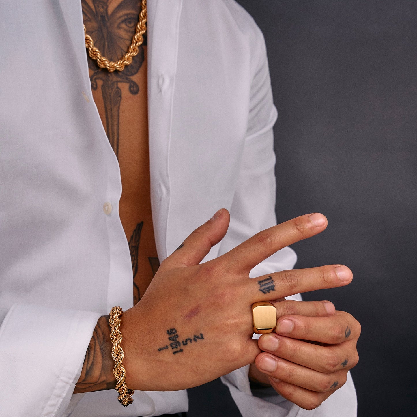 Cordell Armband 8mm - 18K Guldpläterad