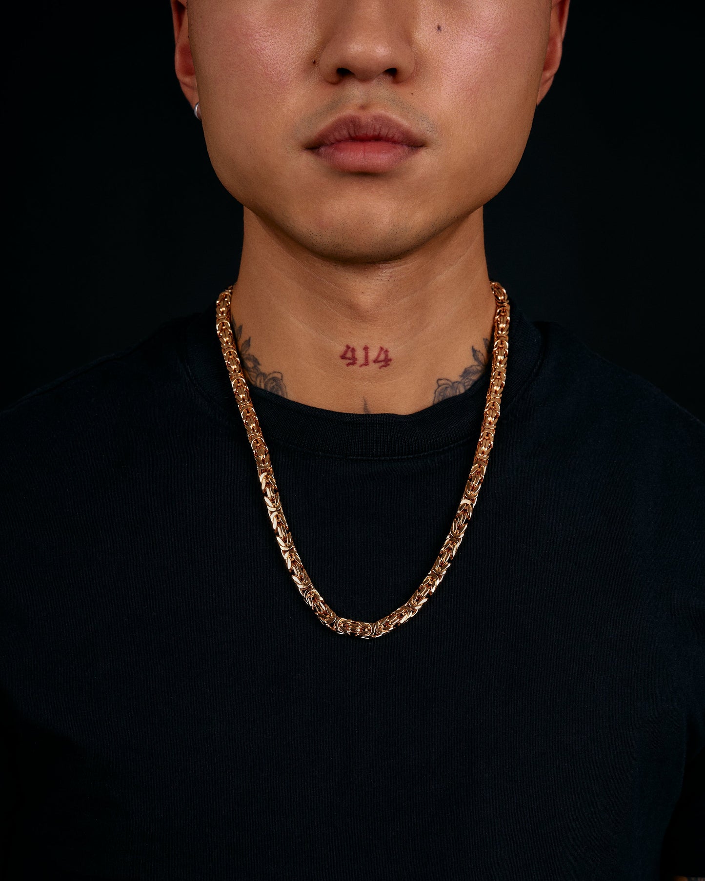 Kejsarlänk Halsband 6mm - 18K Guldpläterad