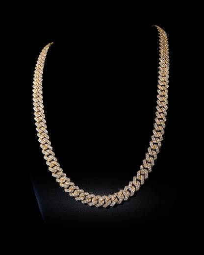Iced Out Cuban Link Halsband - Kejsar