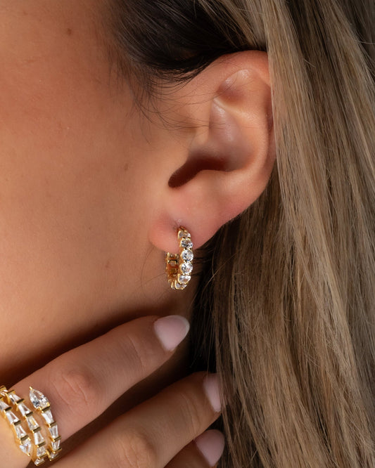 ‍Diamond Hoops Örhängen DAM (100% off)