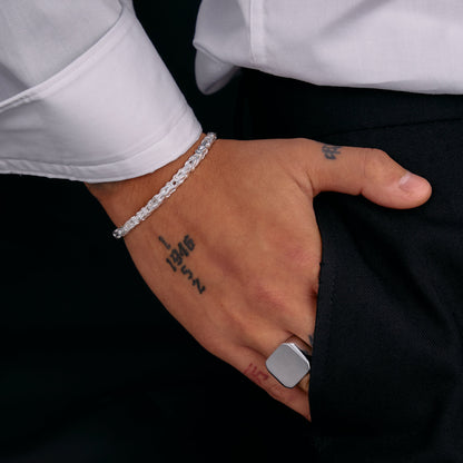 Kejsarlänk Armband 4.5mm - 925 Silver