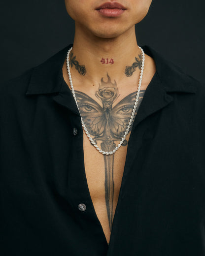 Cordell Halsband 4mm - 925 Silver - Kejsar