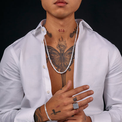 Kejsarlänk Halsband 4.5mm - 925 Silver